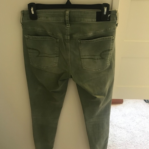 AE Olive Jeans/Jeggings - Picture 2 of 4